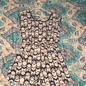 Charlotte Russe romper navy and white